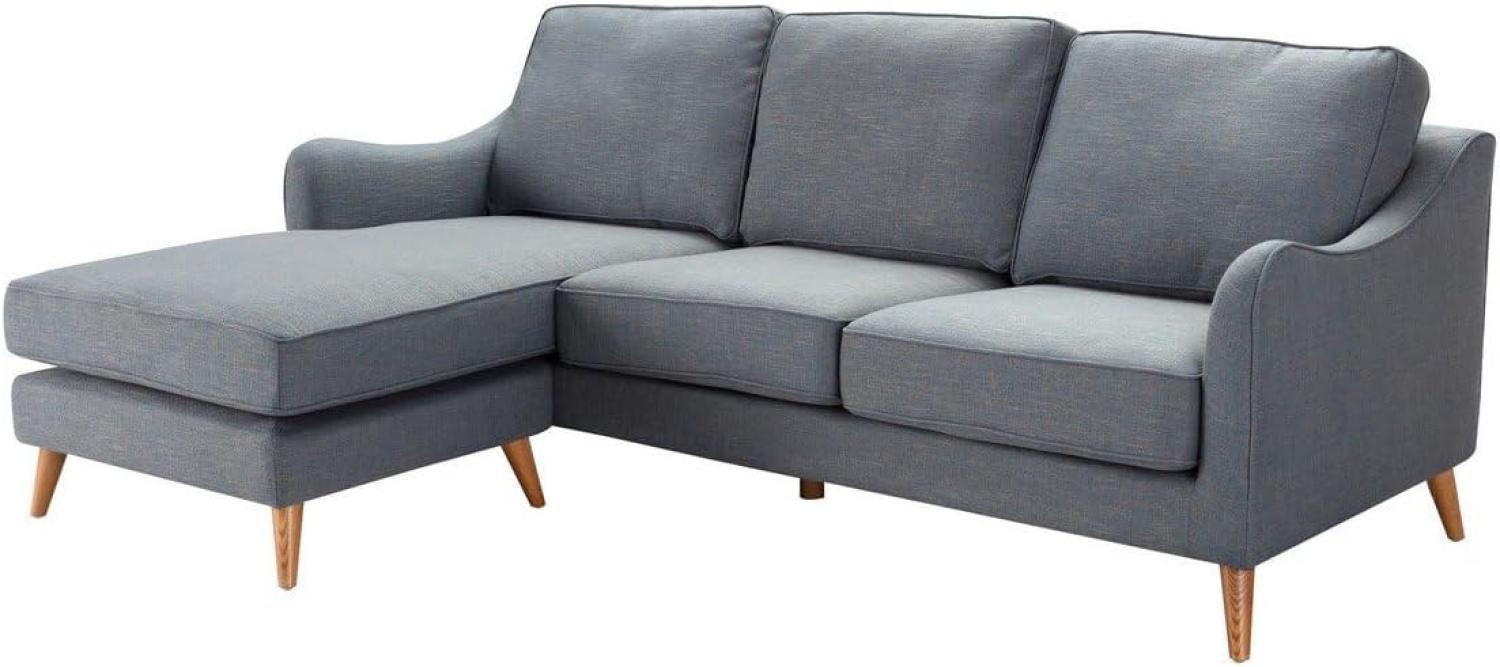 Dekoria Ecksofa Venuste denim blue/brown Bild 1