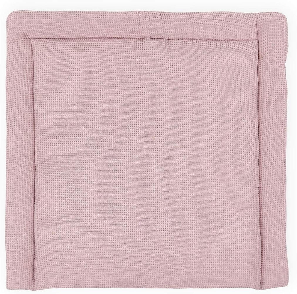 KraftKids Wickelauflage in Waffel Piqué rosa, Wickelunterlage 75x70 cm (BxT), Wickelkissen Bild 1