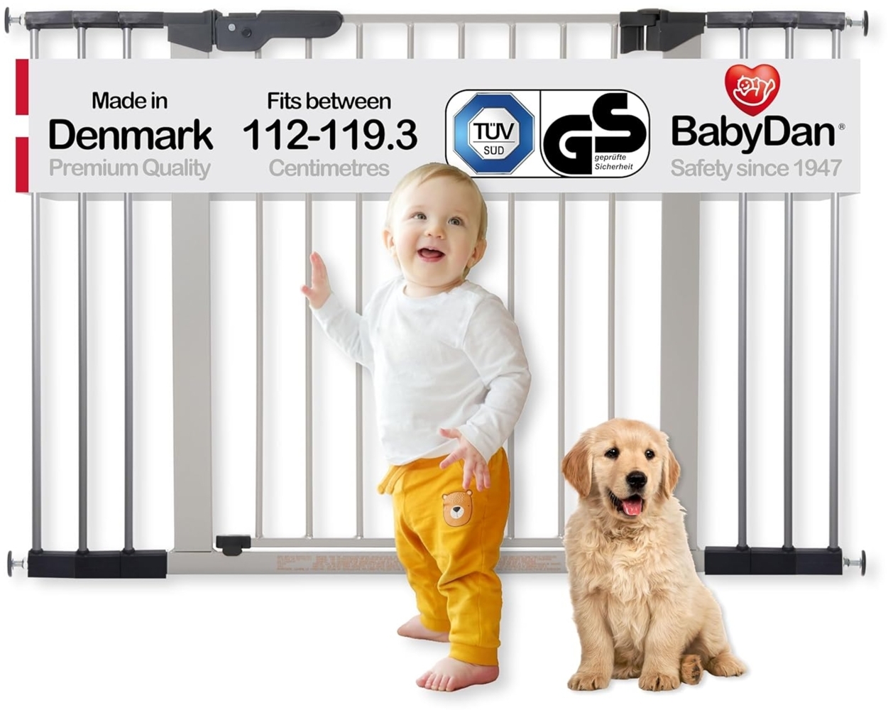 Baby Dan Premier Treppengitter/Türgitter, Druckbefestigung Bild 1