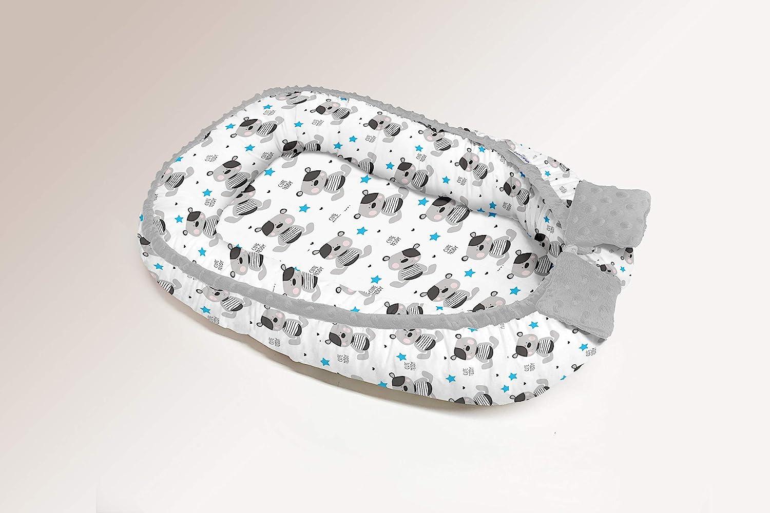 Multifunktionale Kuschelnest Babynest Kokon für Babys und Säuglinge, Nestchen, Reisebett, 100% Baumwolle, antiallergisch Bild 1