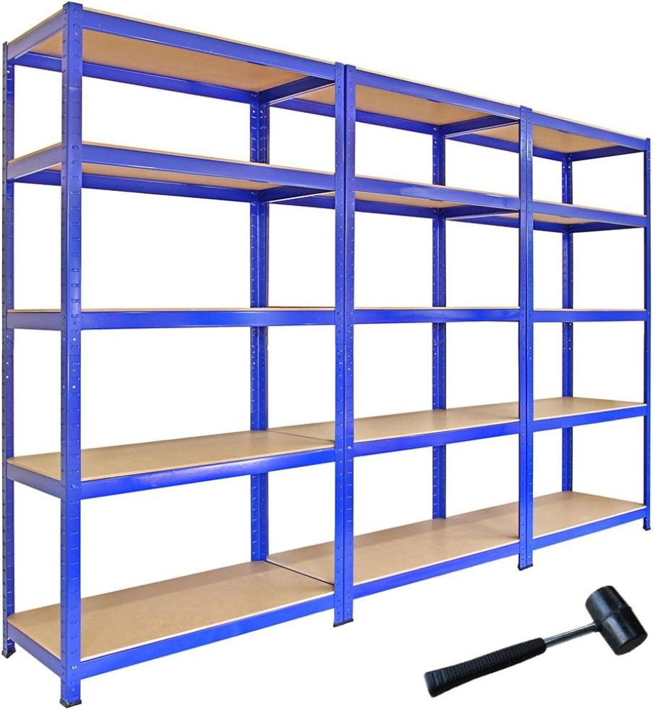 3 x Monster Racking T-Rax 90cm Lagerregal Blau mit Bild 1