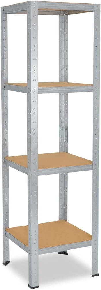shelfplaza HOME 180x60x60 cm Schwerlastregal in grau-verzinkt mit 4 Böden und 175 kg Traglast pro Boden Bild 1