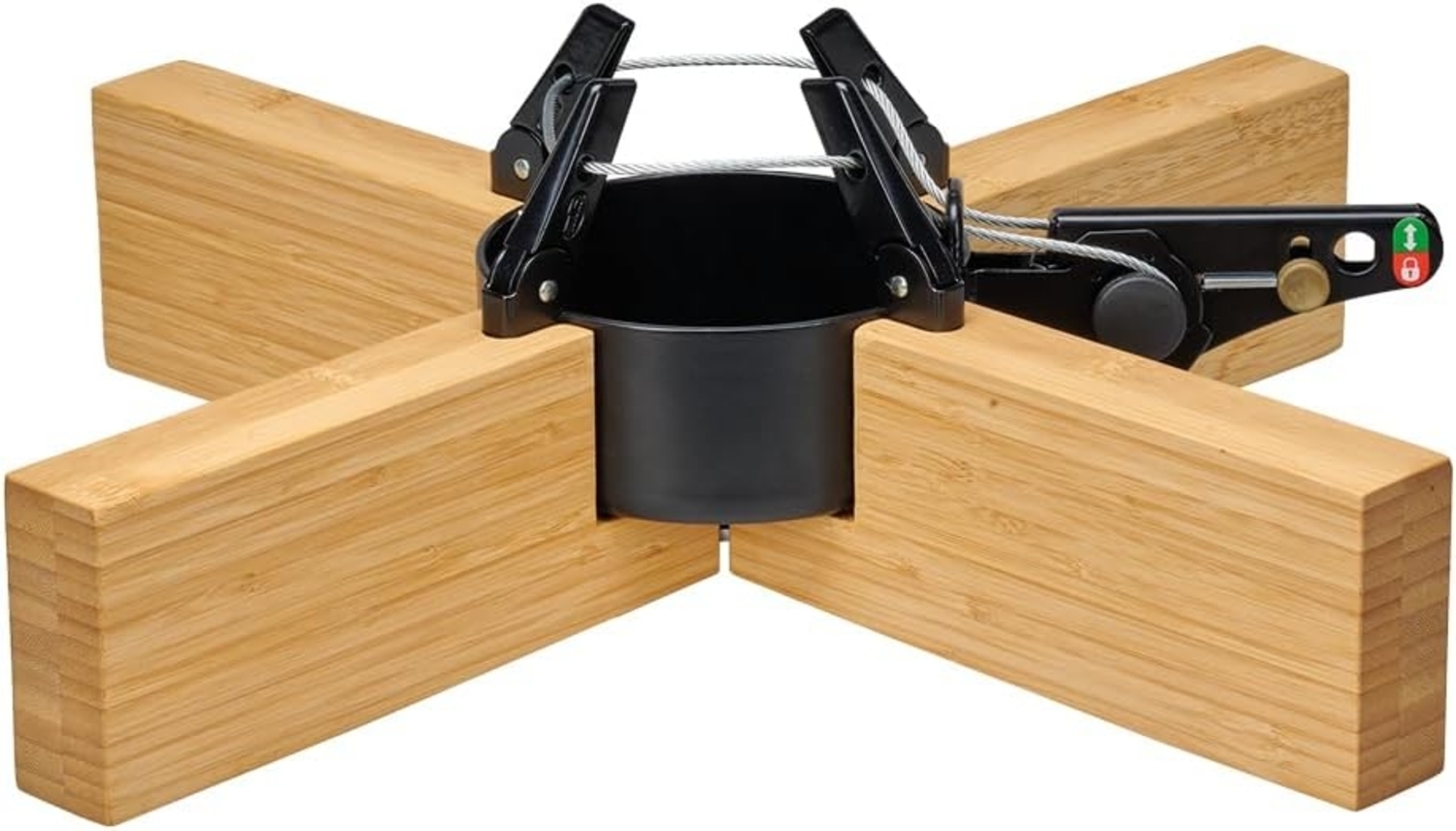 Krinner Christbaumständer KRINNER Kopenhagen Bambus (1-tlg), Original-Rundum-Einseil-Technik Bild 1