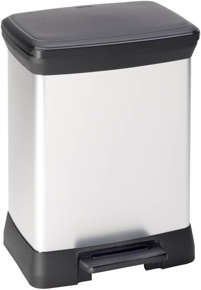 curver Mülleimer 30,0 l silbermetallic Bild 1