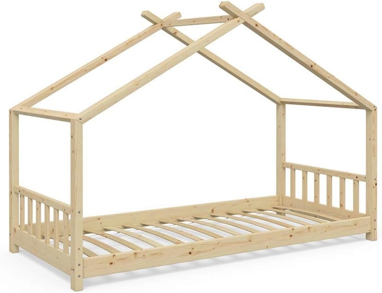 Vitalispa Hausbett Naturholz 90x200 cm, Design Bild 1