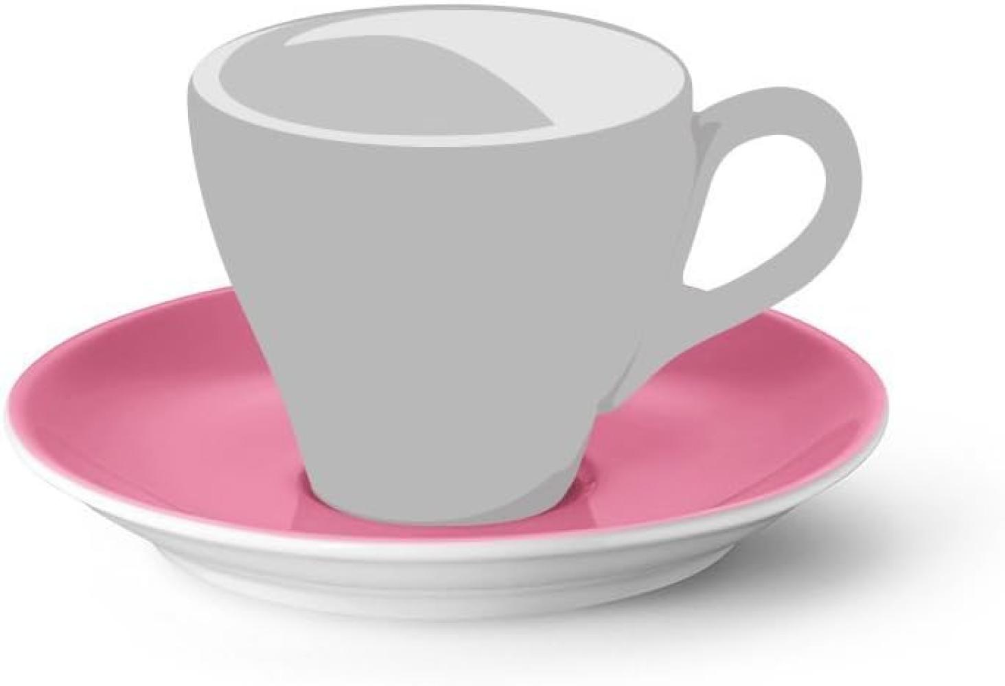 Espresso-Untertasse Classico Solid Color Pink Dibbern Espressotasse - Mikrowelle geeignet, Spülmaschinenfest Bild 1