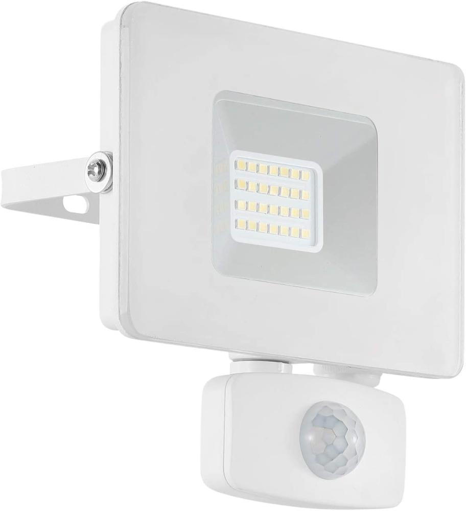 Eglo 33157 LED Outdoor Wandleuchte FAEDO 3 weiß klar L:13cm H:14cm T:5cm Sensor IP44 Bild 1