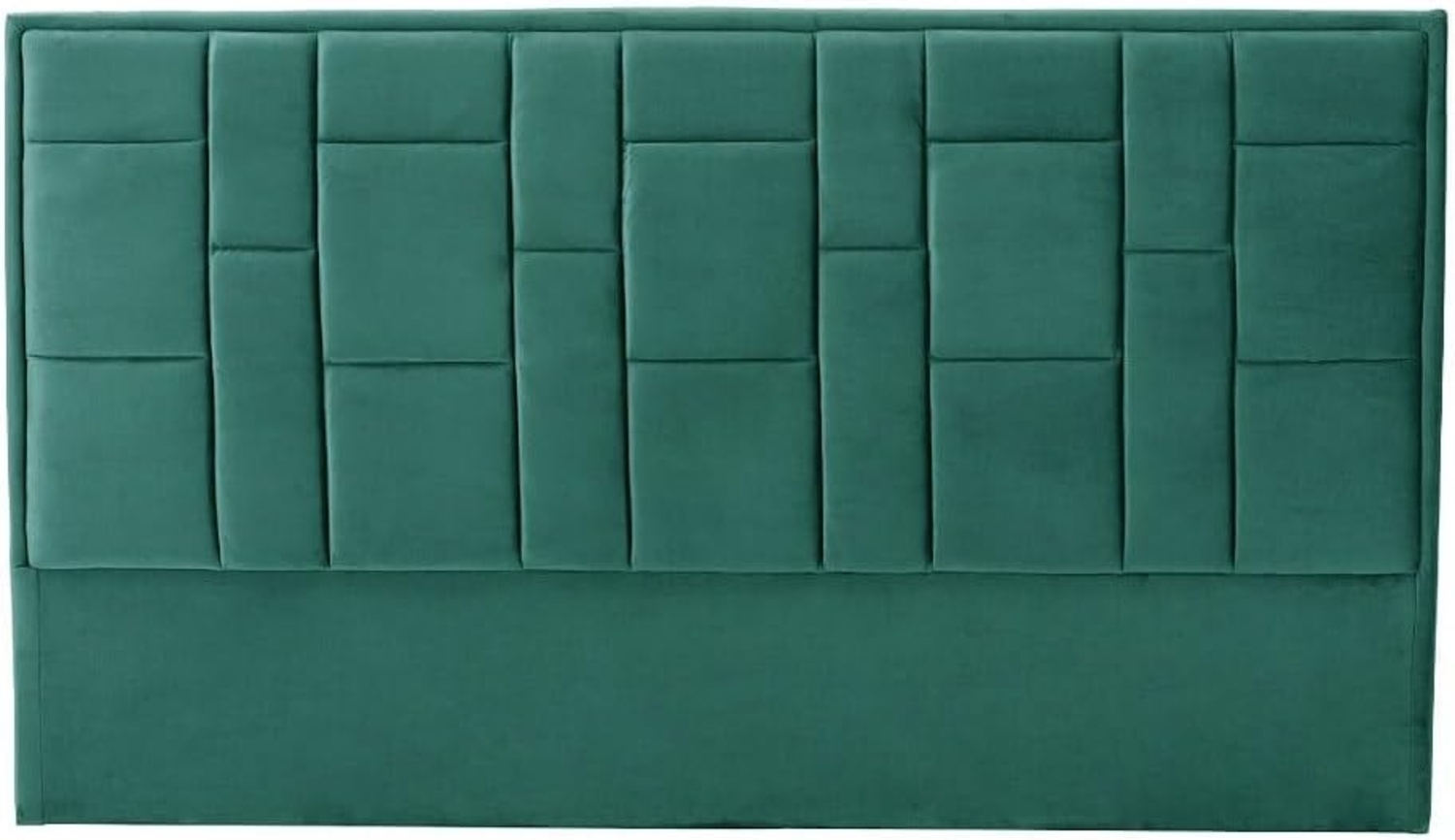 Vente-unique - Bettkopfteil - 180 cm - Samt - Grün - HERMINE Bild 1