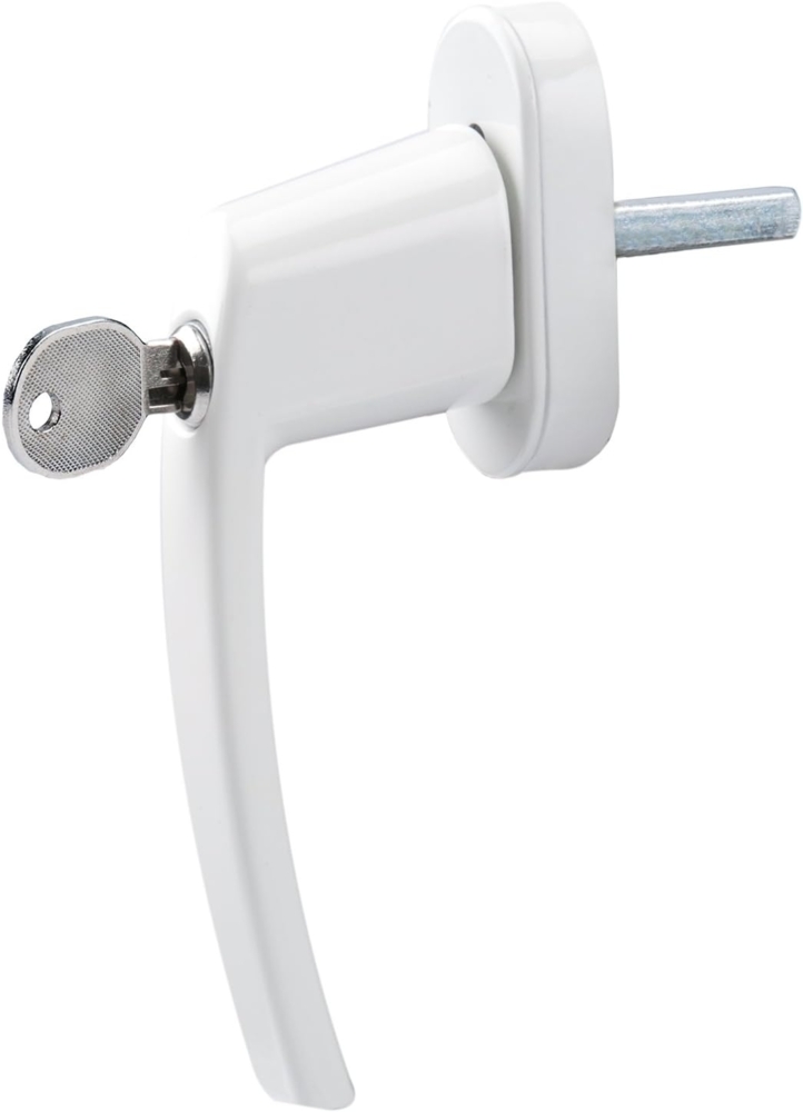 Olympia Fenstergriff mit Schloss FGS 100, weiss Bild 1