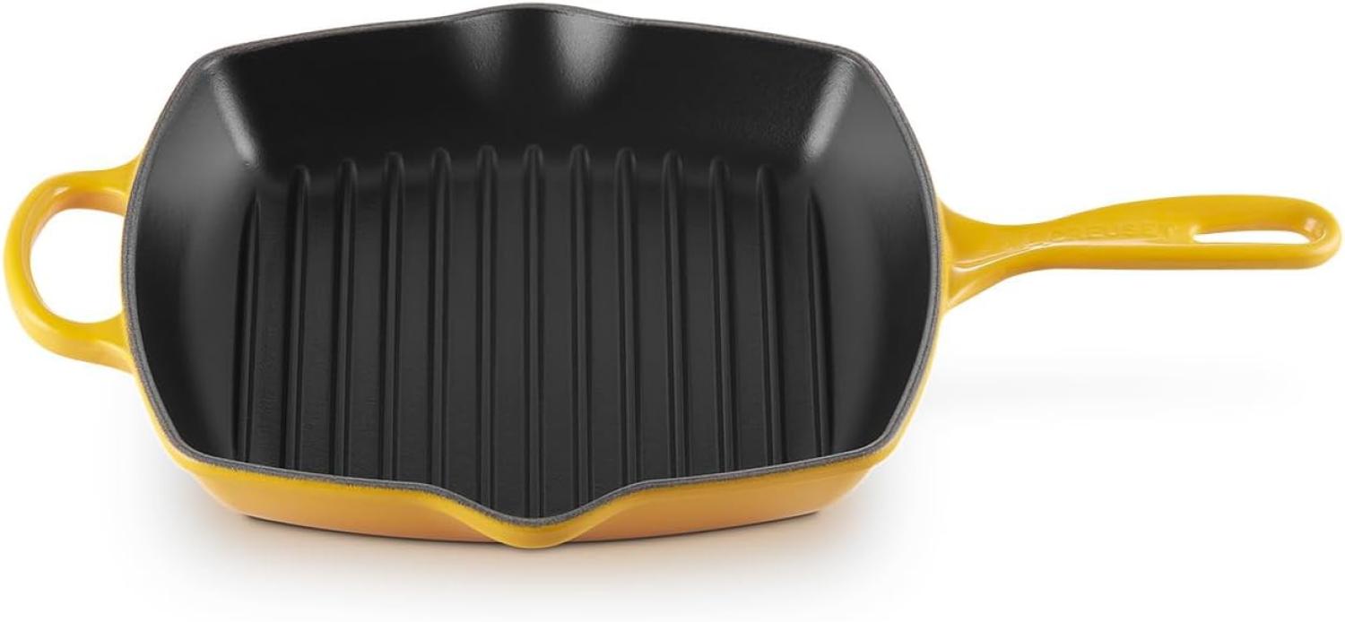 Le Creuset Signature Gusseisen-Grillpfanne Quadratisch 26 cm Nectar Bild 1