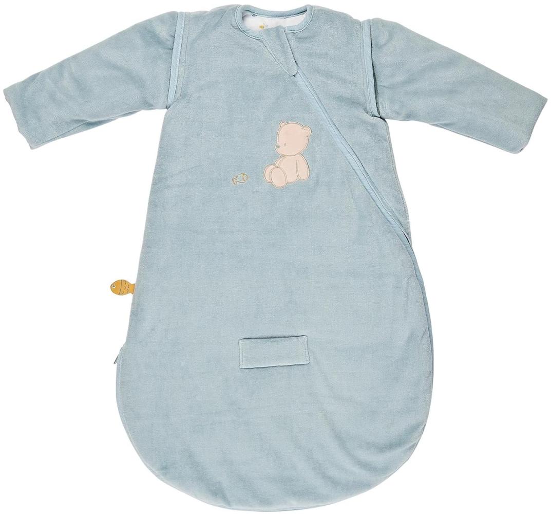 Nattou Babyschlafsack für Herbst und Winter aus Baumwolle und Polyester, Abnehmbare Ärmel, TOG 2. 5, Ca. 70 cm, 0-6 Monate, Romeo, Jules und Sally, Dunkelblau Bild 1