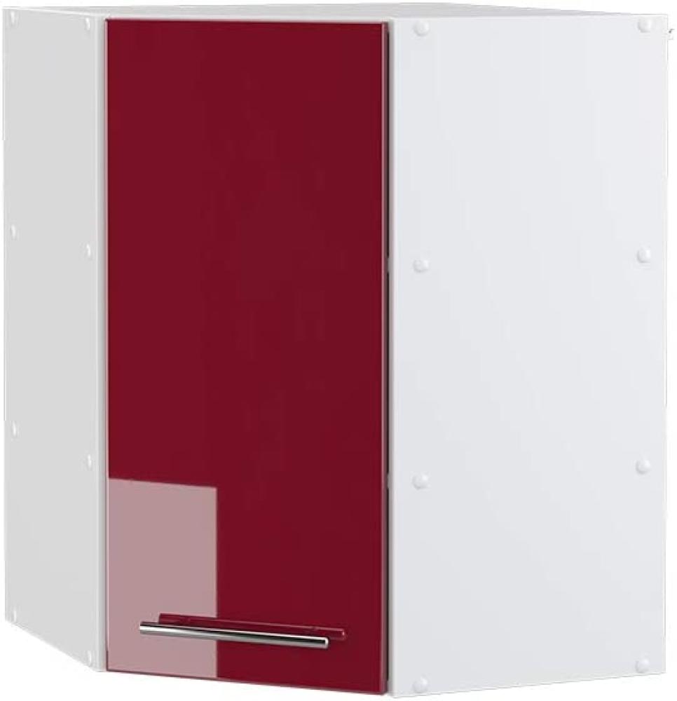 Vicco Küchenschrank Hängeschrank Unterschrank Küchenzeile Hochglanz Fame-Line (Bordeaux Hochglanz, Eckhängeschrank 57 cm) Bild 1