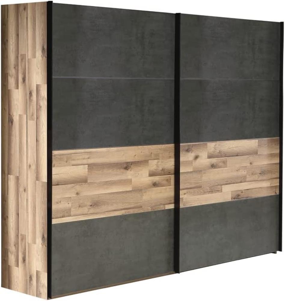 Schwebetürenschrank Richard 4 Stabeiche 270x211x62 cm Kleiderschrank Bild 1