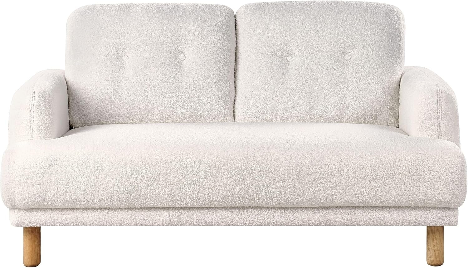 2 Sitzer Sofa TUVE Weiß Bouclé Bild 1