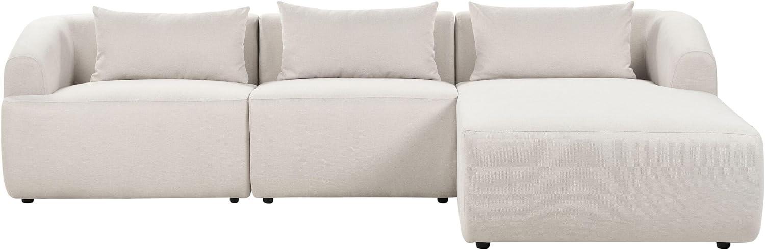 Ecksofa SVANSELE Stoff Helles Beige Linksseitig Bild 1