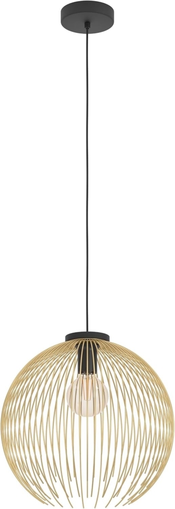 Eglo Hängeleuchte Venezuela schwarz gold 40 x 110 cm E27 Bild 1