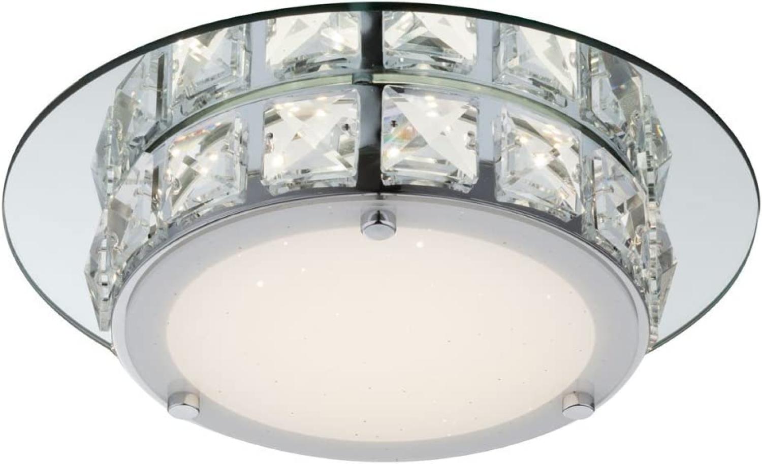 GLOBO Deckenleuchte Wohnzimmer Kristall Deckenlampe LED Schlafzimmer Flur 49356 Bild 1