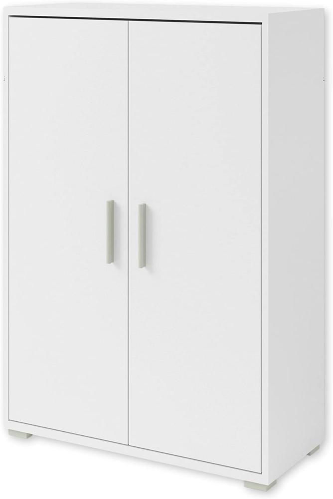 Aktenschrank Clermont (BxHxT: 79,1x114x35 cm) in weiß - 79,1x114x35cm (BxHxT) Bild 1