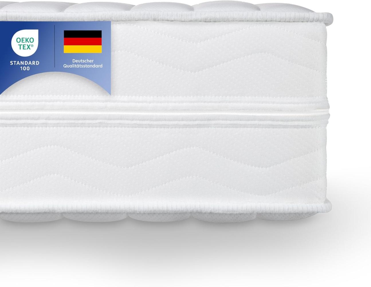 Träumegut24 - Orthopädische 16cm Kaltschaummatratze - 7-Zonen Matratze - Härtegrad H2 / H3 - ÖkoTex Rollmatratze (140 x 200 cm, H2) Bild 1