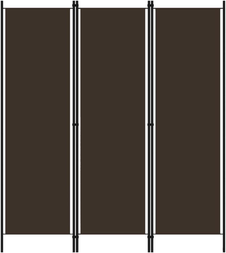 vidaXL 3-tlg. Raumteiler Braun 150x180 cm 320716 Bild 1