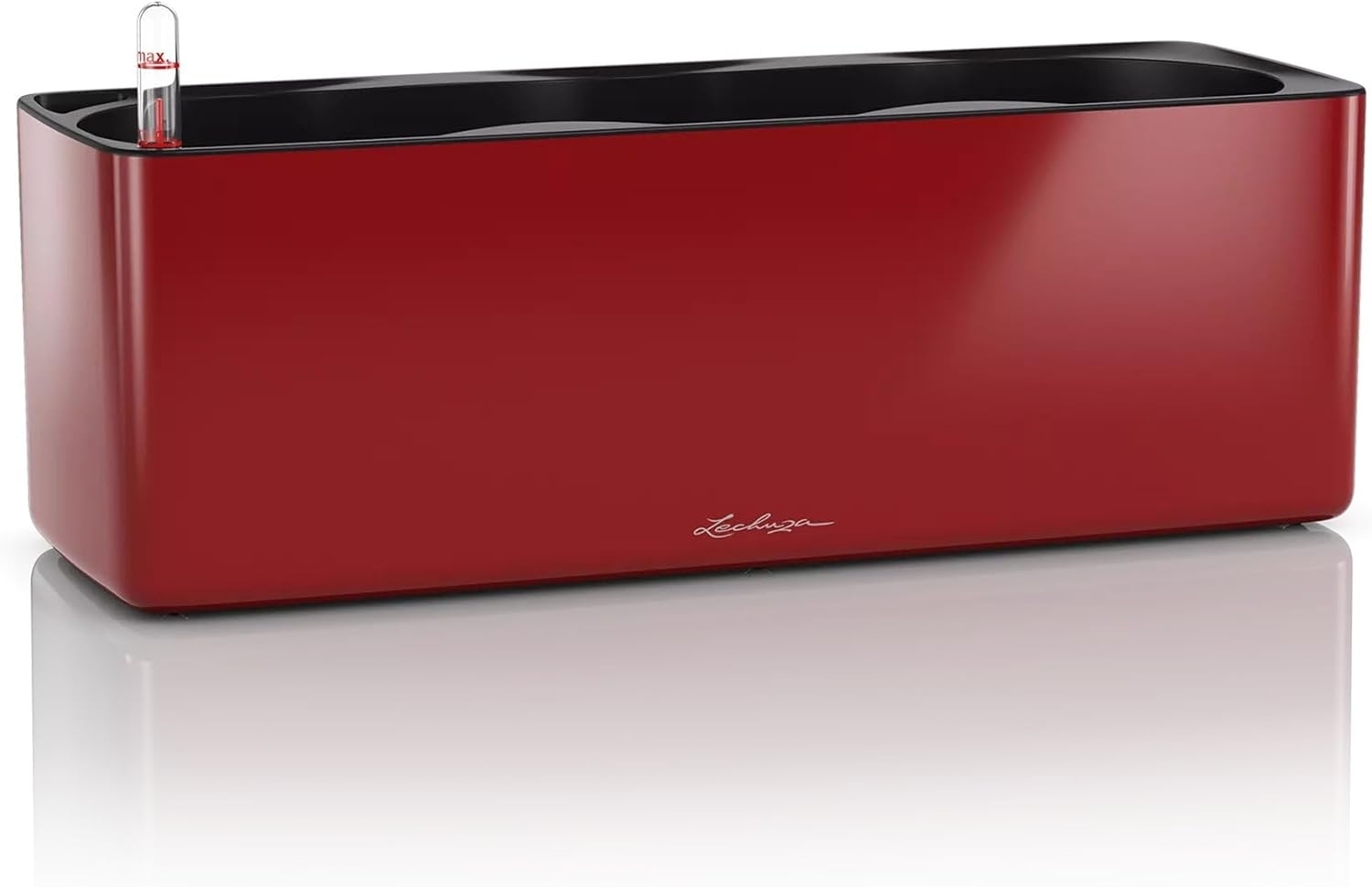 LECHUZA CUBE Glossy Triple scarlet rot highgloss 13672 Bild 1