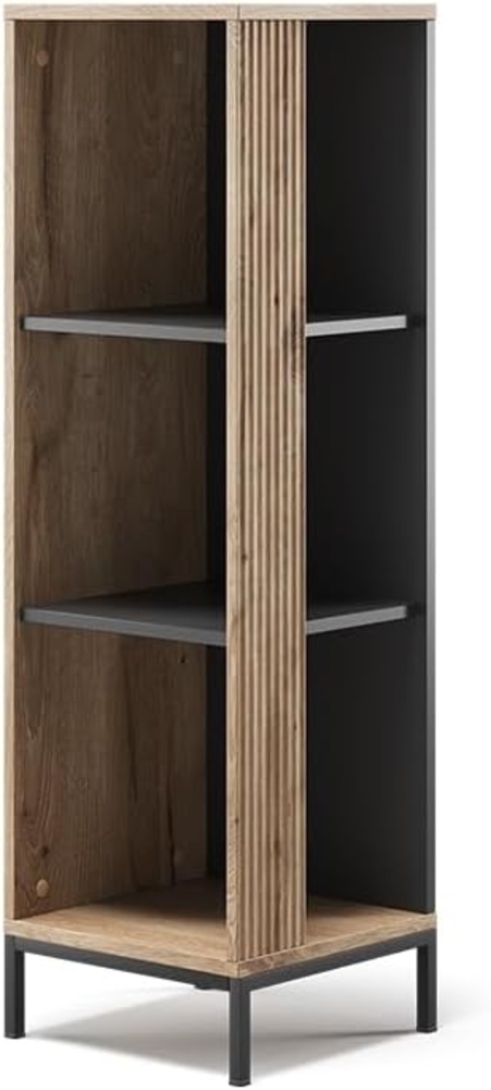 Bücherregal Eliza Viking Oak 36 x 120 cm mit 3 Fächern Vicco Bild 1