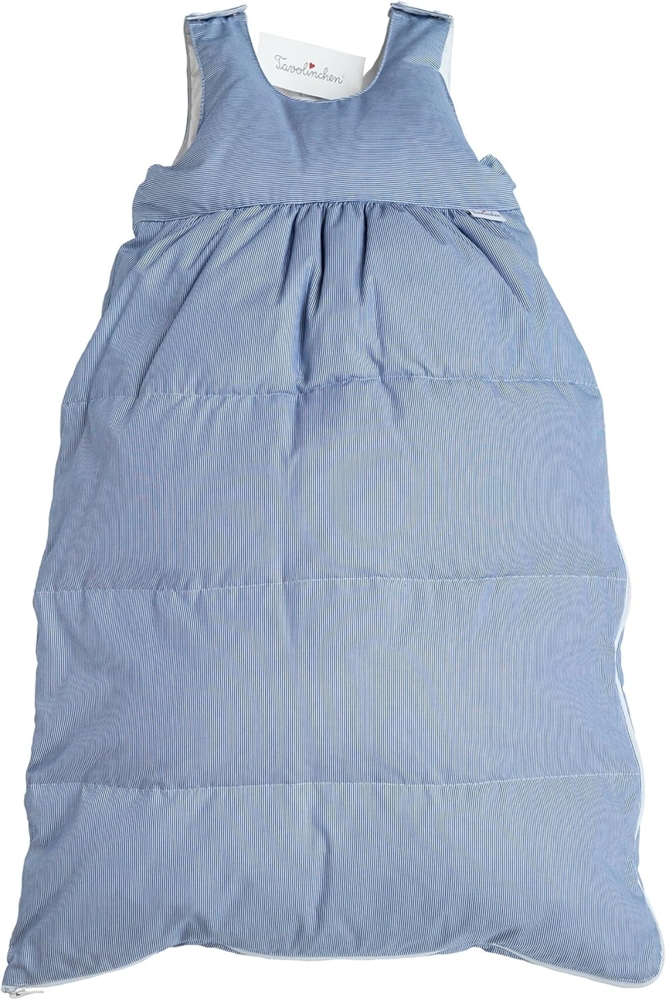 Tavolinchen Babyschlafsack Daunenschlafsack "BoludaStreifen" Kinderschlafsack – marine – Gr. 110 Bild 1