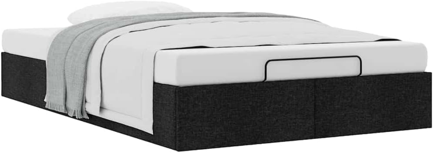 Ottoman-Bett ohne Matratze Schwarz 120x190 cm Stoff 3310863 Bild 1