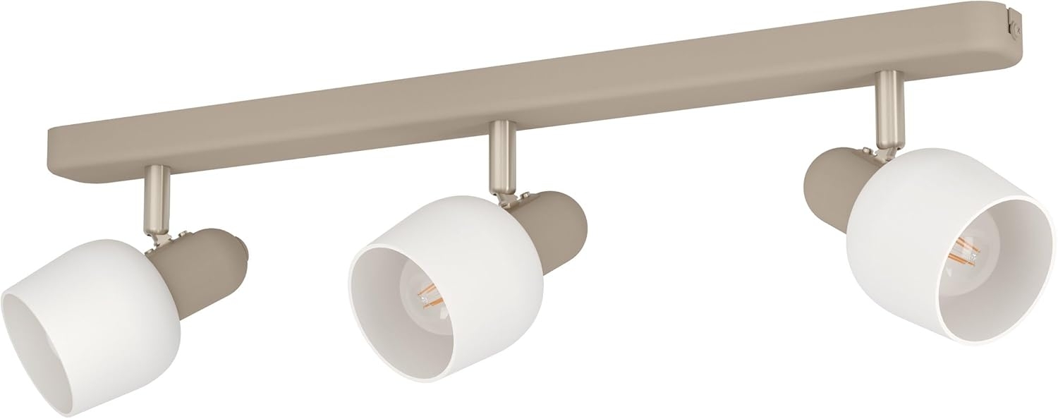 Eglo 900716 Spotleuchte CORATO Stahl sandfarben, nickel-matt E14 3X18W L:52cm H:12. 5cm dimmbar Bild 1