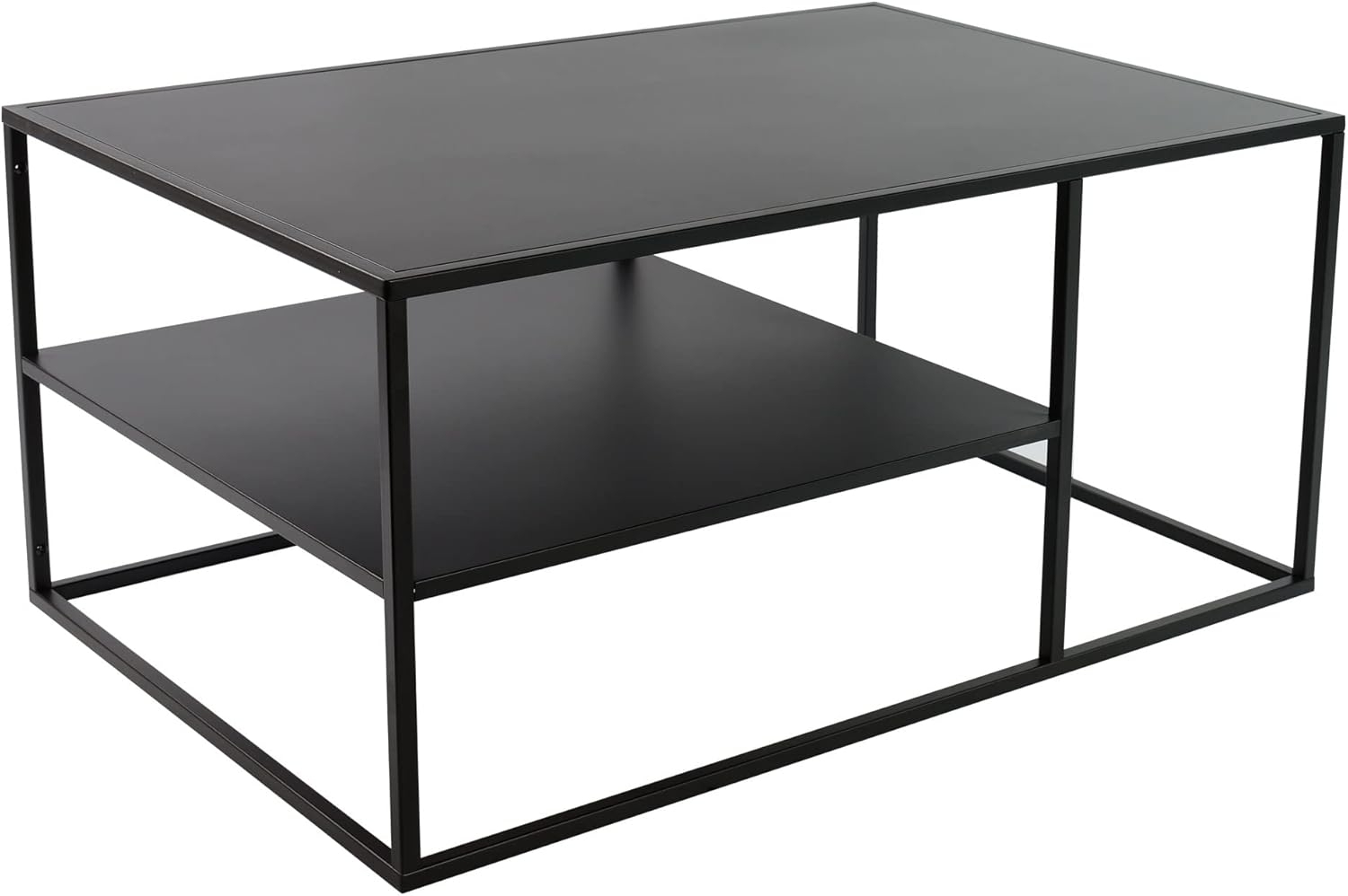 osoltus cube Industrie Stil Couchtisch Stahl schwarz 90x60x45cm Bild 1