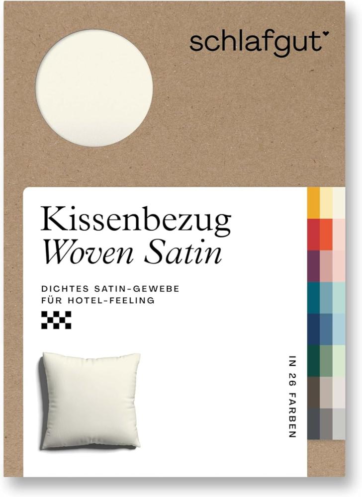 Schlafgut Kissenbezug Woven Satin aus Mako-Baumwolle, langlebig, pflegeleicht, dicht gewebt, (1 Stück), Kissenhülle mit Reißverschluss, passender Bettbezug erhältlich Bild 1