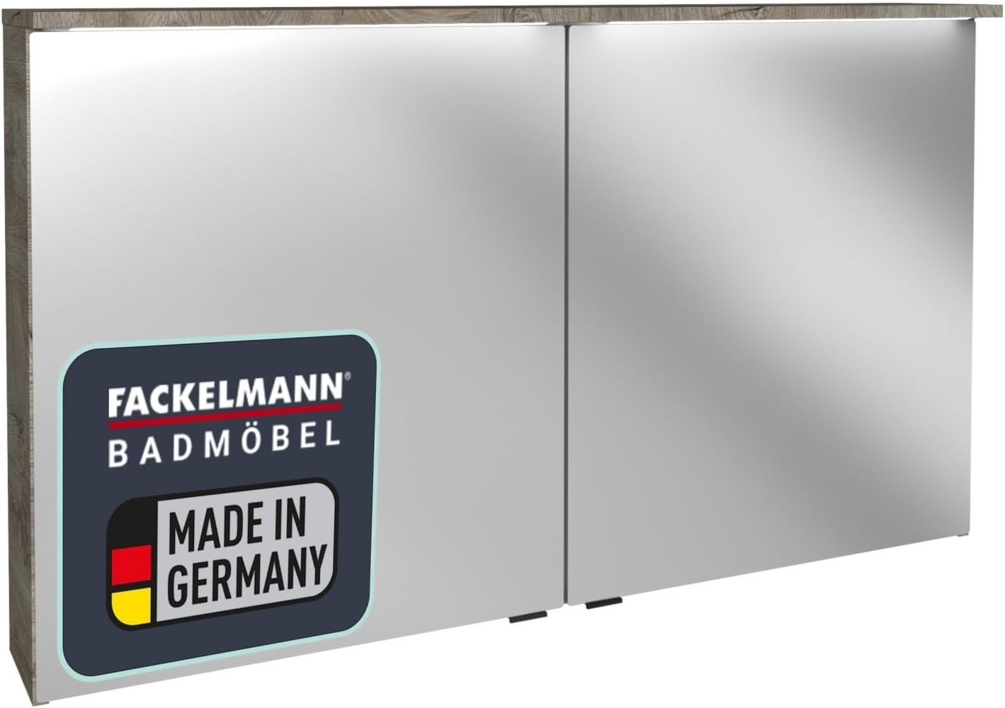 Fackelmann OXFORD LED Spiegelschrank 120 cm breit, Braun hell Bild 1
