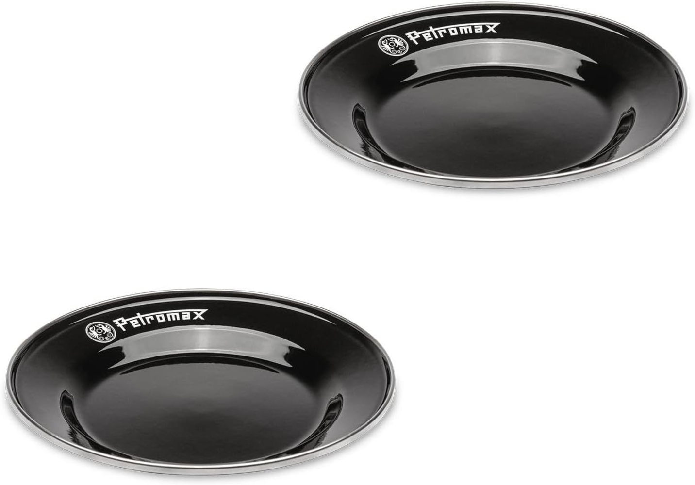 Petromax Teller Emaille 2er Set 18 cm schwarz Bild 1