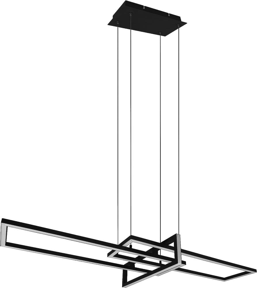 Trio Pendelleuchte SALINAS incl. 1x SMD LED, 34W · 1x 4200lm, 3000K, schwarz matt (320310332) Bild 1