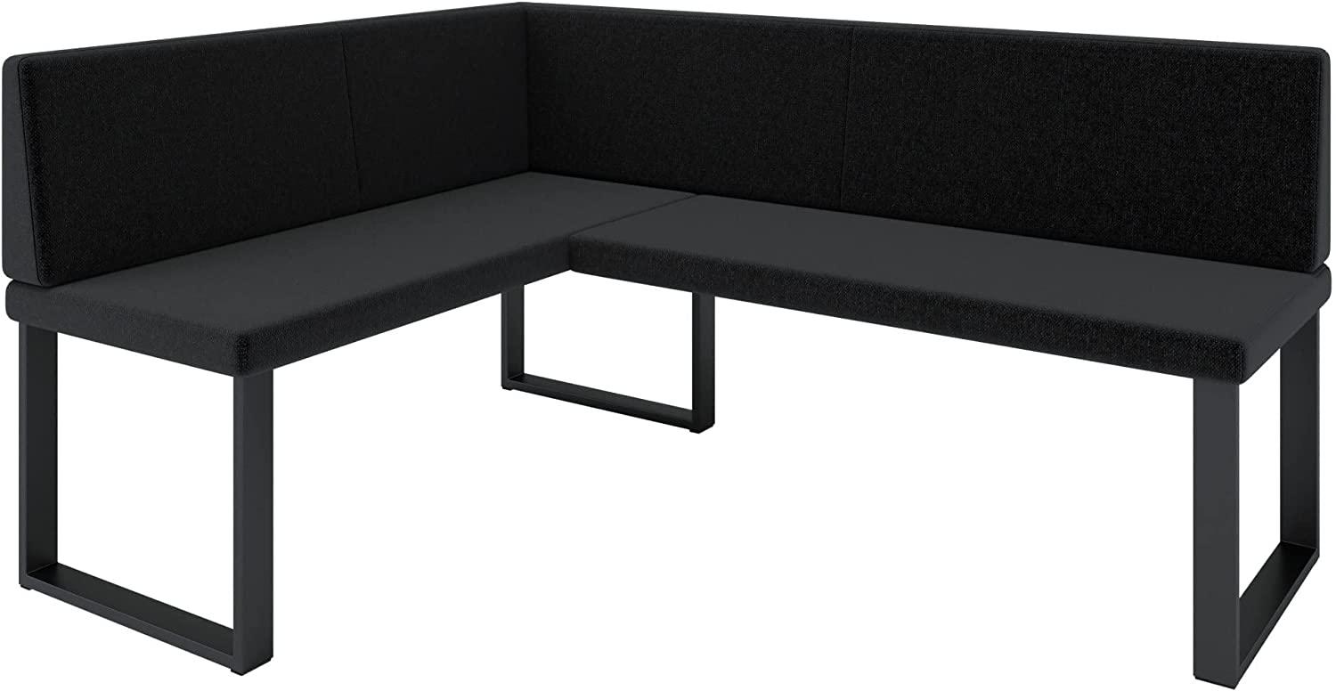 Eckbank Akiko Metal - Eckbankgruppe für Ihrem Esszimmer, Küche modern, Sitzecke, Essecke. Perfekt für Küche, Büro und Rezeption. Solide und Starke Verarbeitung. (INARI 100, 128x168cm Links) Bild 1