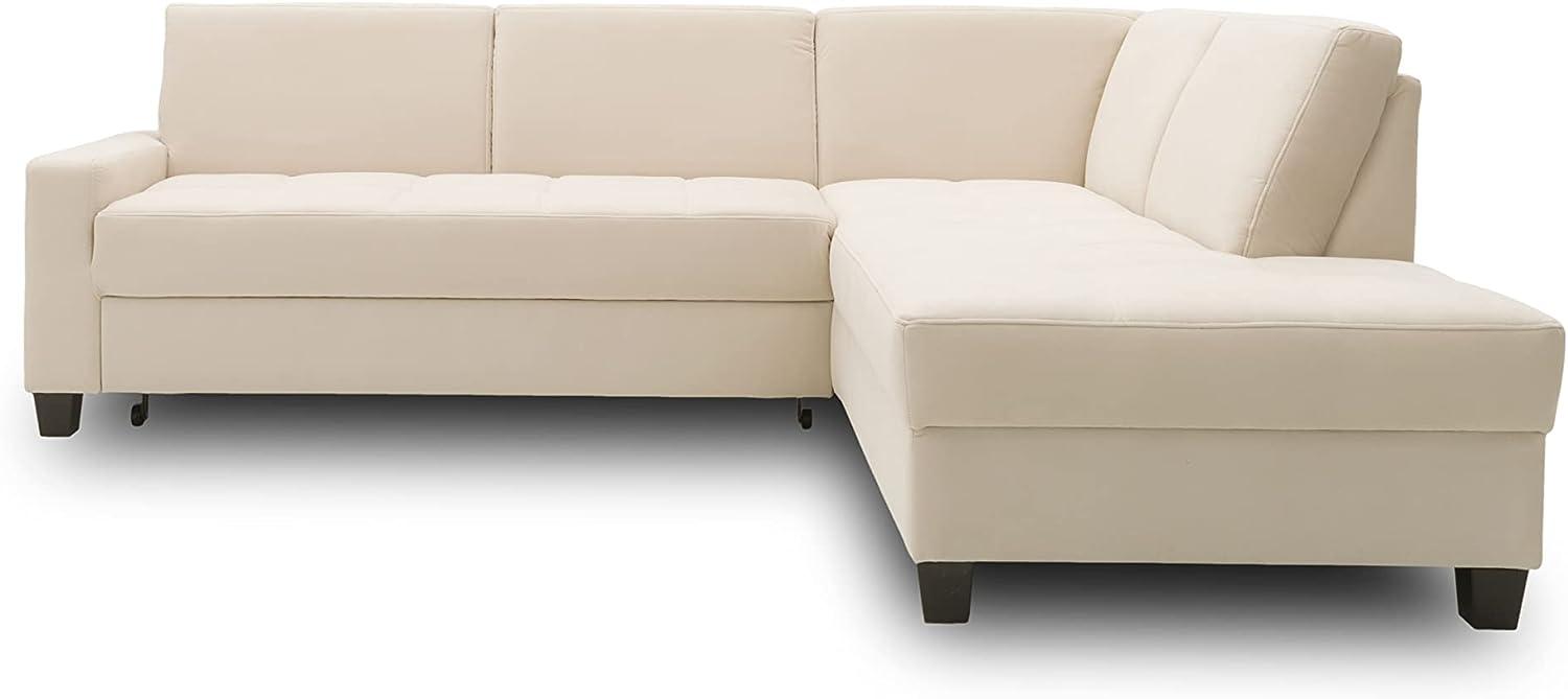 DOMO Collection Ecksofa Londrina mit Schlaffunktion, Eckcouch in L-Form, Ecksofa 243 x 209 cm, Ecke in Bild 1