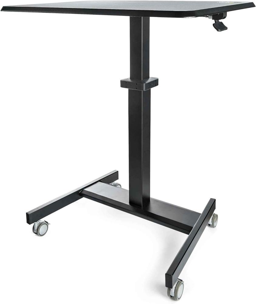 Höhenverstellbarer Schreibtisch - Sit Stand Workstation - Ergonomischer Stehpult mit Rollen - One-Touch-Lift für Lehrer/Schüler (STSCART2) Bild 1