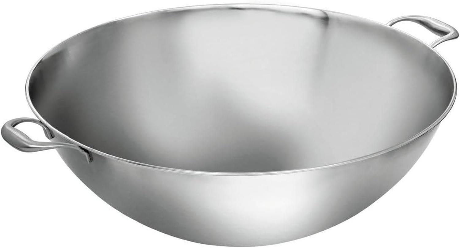 Bartscher Wok XXL Wokpfanne Edelstahl, 22 Liter, W510F, Boden flach, 105731 Bild 1