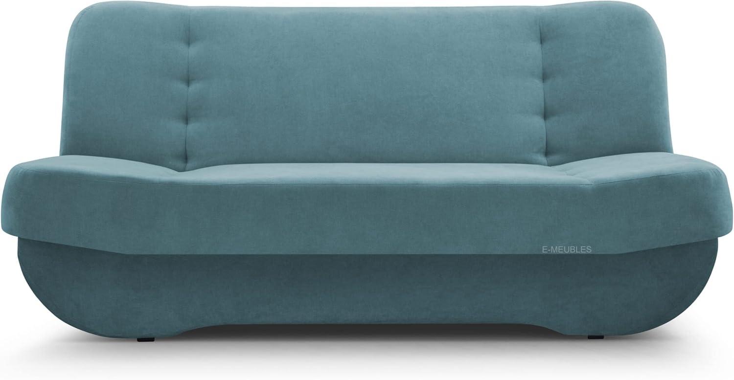 MOEBLO Schlafsofa Pafos, Sofa Kippsofa Klappsofa Clic-Clack, mit Schlaffunktion, mit Bettkasten Bild 1