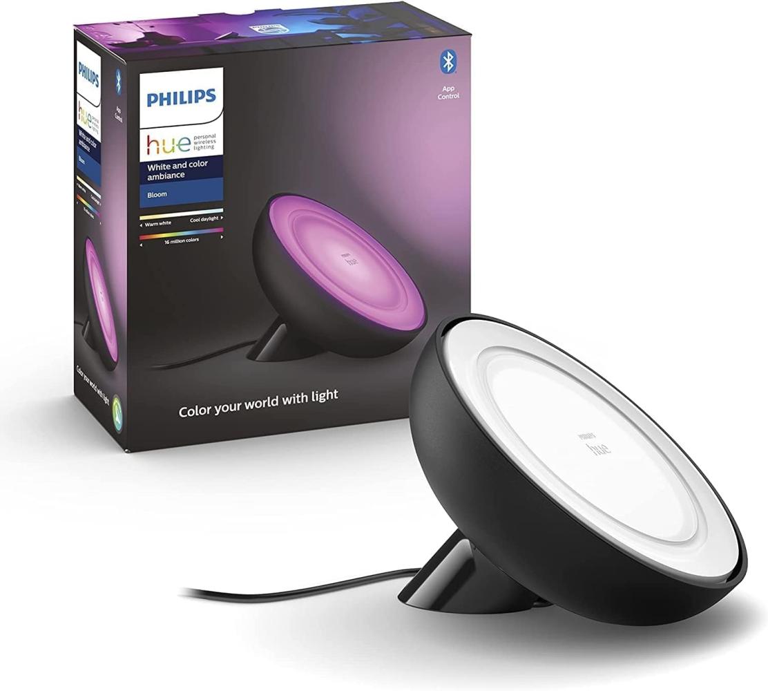 Philips Hue Bloom Tragbare Tischleuchte - BT - Schwarz Bild 1