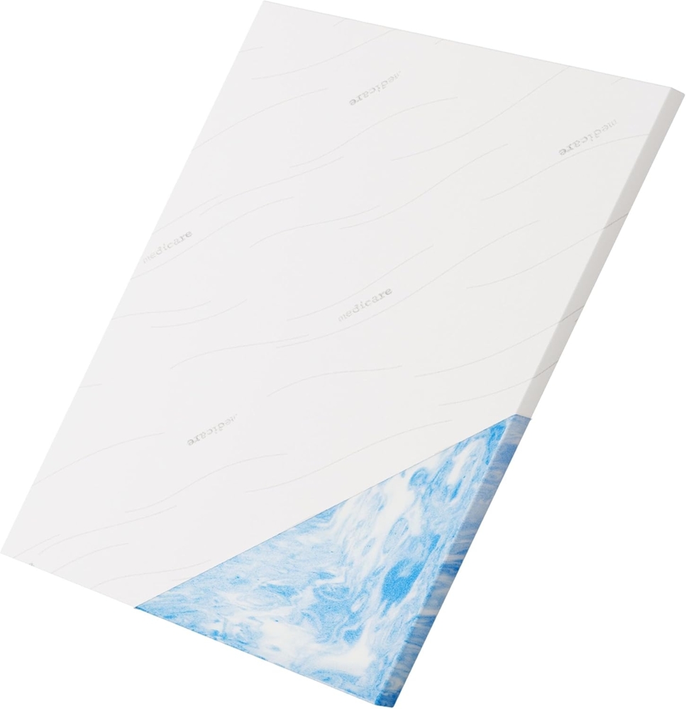 SW Bedding Gelschaum Topper Matratzenauflage 7 cm Bezug Medicare 160x200 cm – extra anpassungsfähig - Durchschlafen für Erwachsene Bild 1