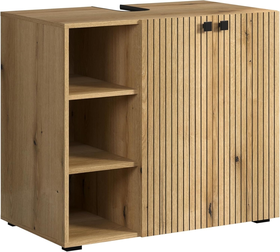 trendteam Waschbeckenunterschrank (Waschbeckenunterschrank) Unterschrank Badschrank 90 x 79 x 53 cm Bild 1