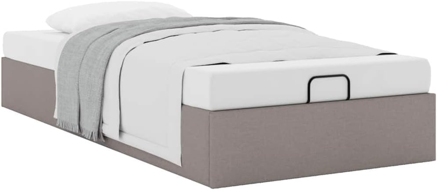 Ottoman-Bett ohne Matratze Taupe 80x200 cm Stoff 3310837 Bild 1