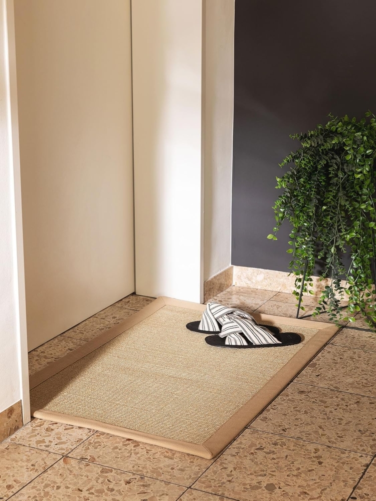 benuta Fußmatte Sana, rechteckig, Höhe: 5 mm, 100% Sisal Naturfaser, Teppich Wohnzimmer, Esszimmer, Schlafzimmer Bild 1
