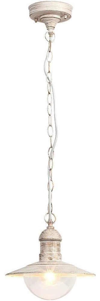 Rabalux Oslo Außen Pendelleuchte 1x E27 antik weiß Bild 1