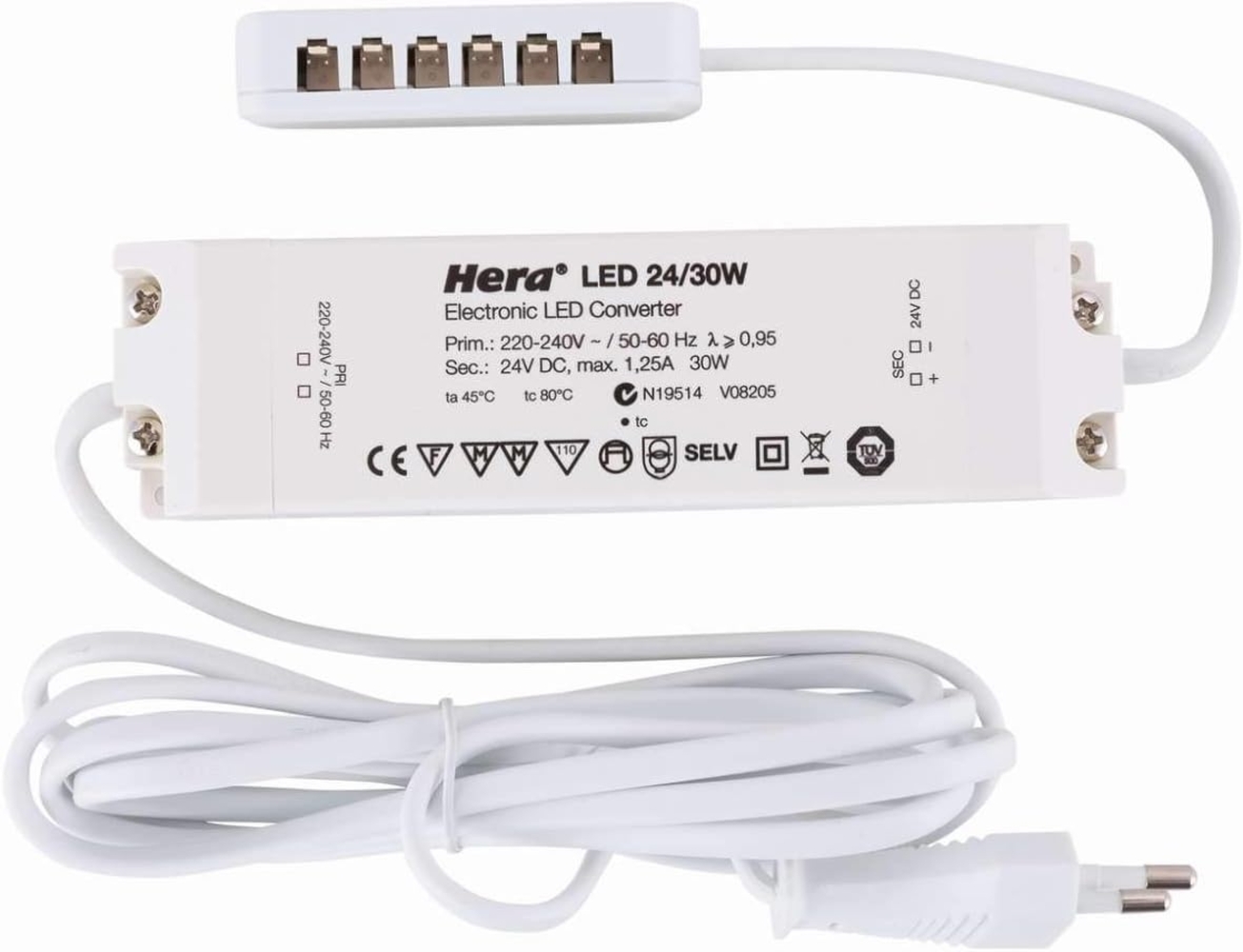 Hera LED-Betriebsgeraet 24V 30W 2m-Netzleitung Bild 1