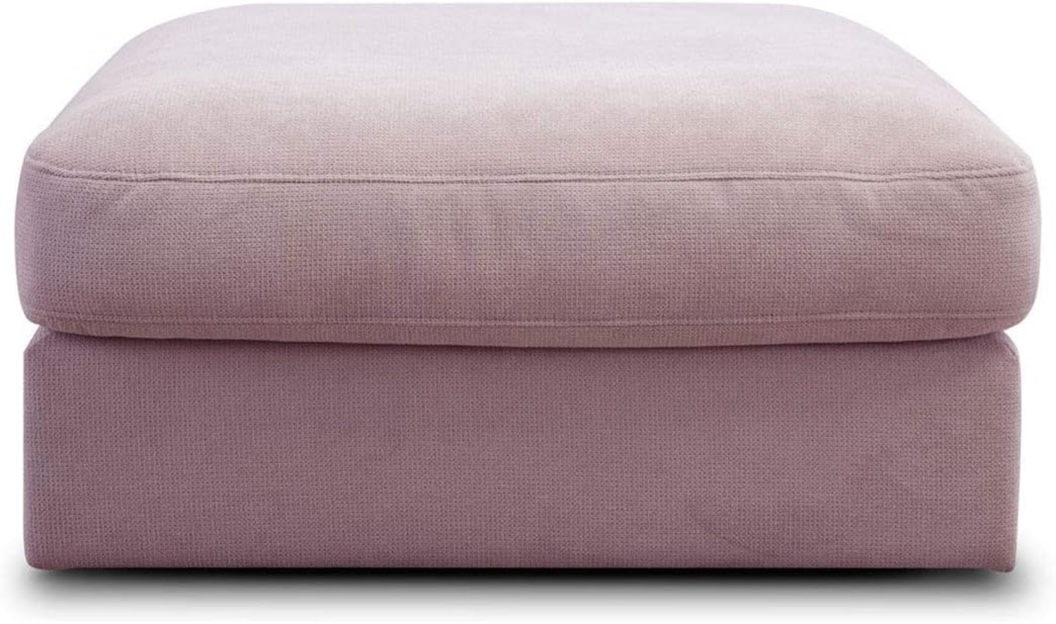 CAVADORE Sofa-Modul "Fiona" Sitzelement ohne Rücken / XXL-Hocker / 94 x 48 x 112 / Webstoff flieder-lila Bild 1