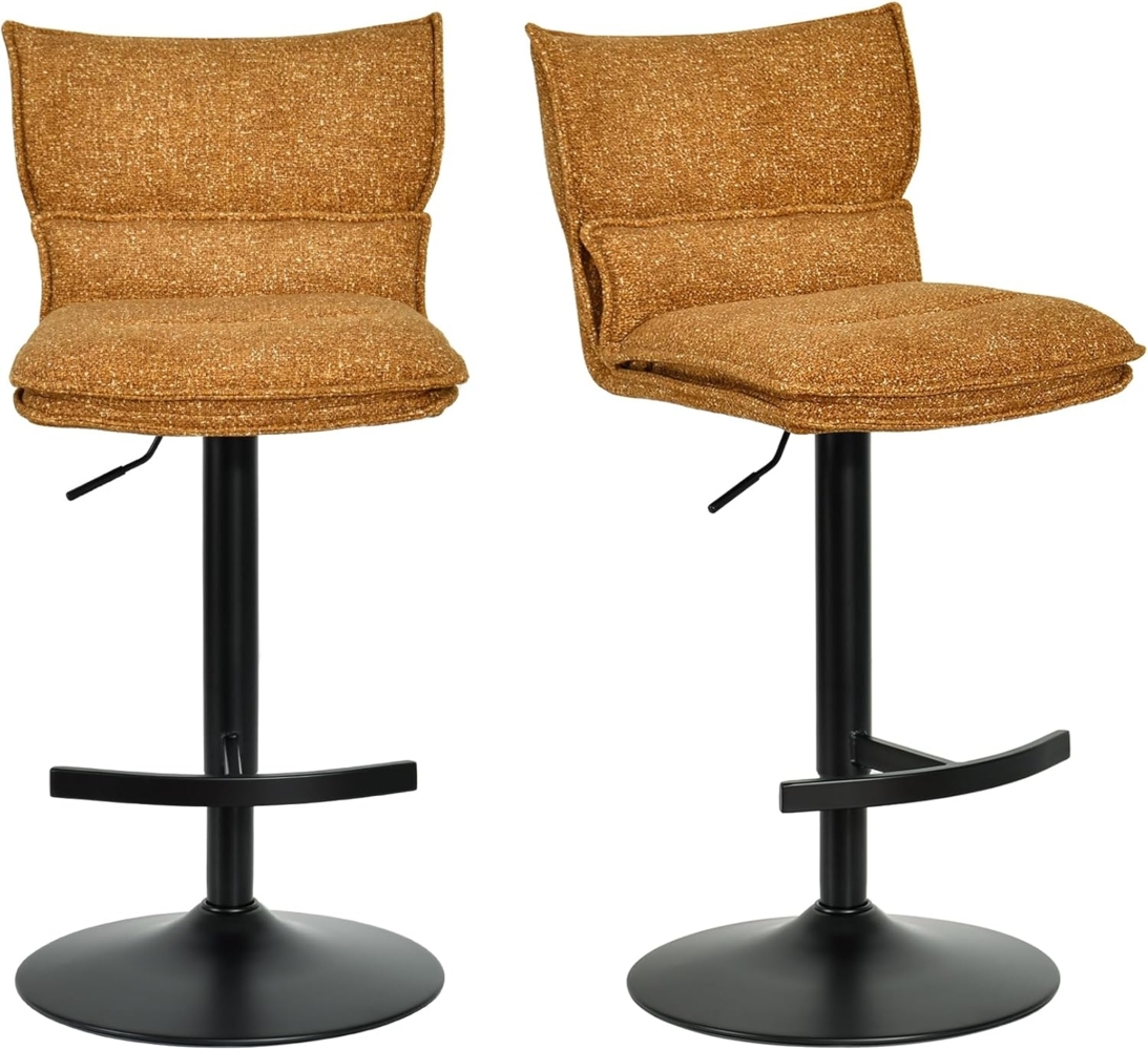 Duhome Barhocker (5501A1), 2er Set, Barstuhl Drehbar aus Bouclé Bild 1