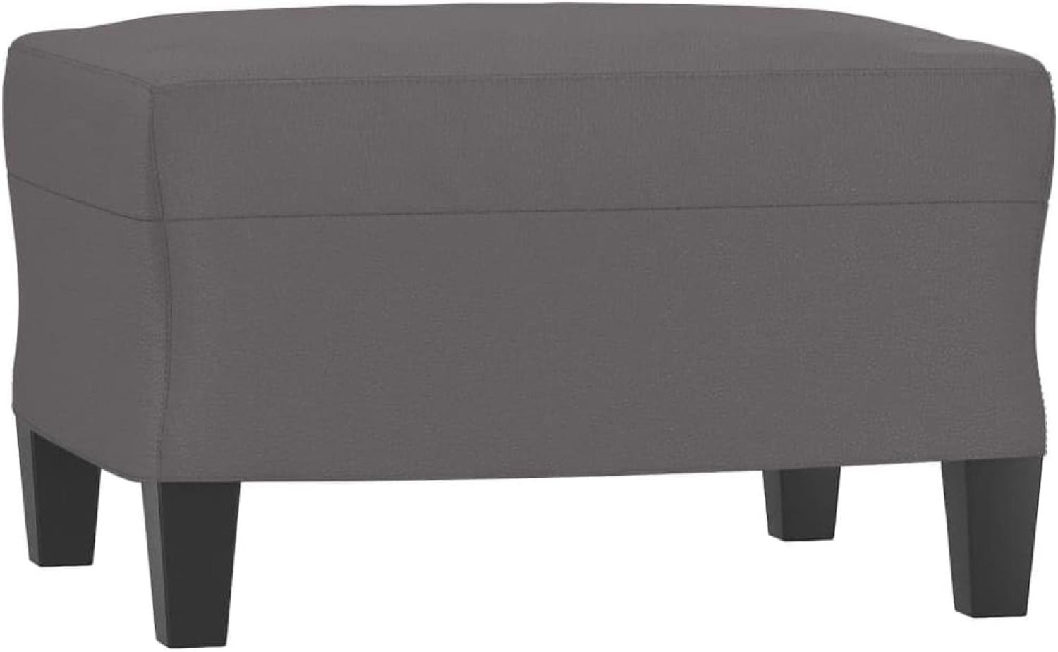 vidaXL Fußhocker Grau 60 x 50 x 41 cm Kunstleder [349338] Bild 1
