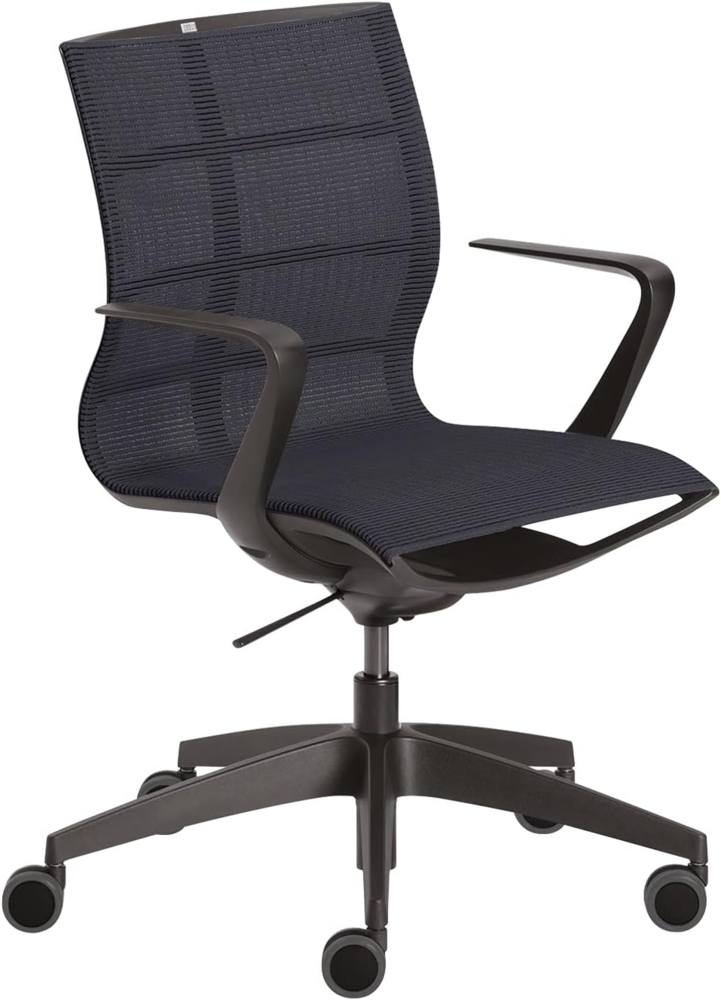 Sedus Stoll Sedus se:joy, Netz-Sitz, Netz-Rückenlehne, Schwarz, Schwarz, Polyester, Polyester Bild 1